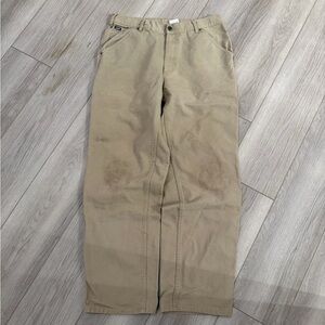Vintage Sorel tan wide leg workwear jeans